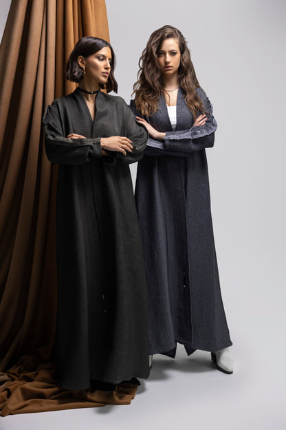 Chamois Middle contrast stitching Abaya