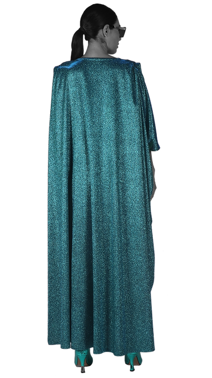 Teal LUMINAIRE Dress