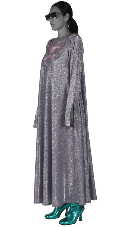 Lilac Luminaire Long Sleeves Dress