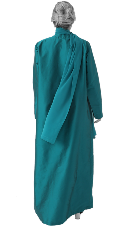 Suit Abaya with Silver Buttons