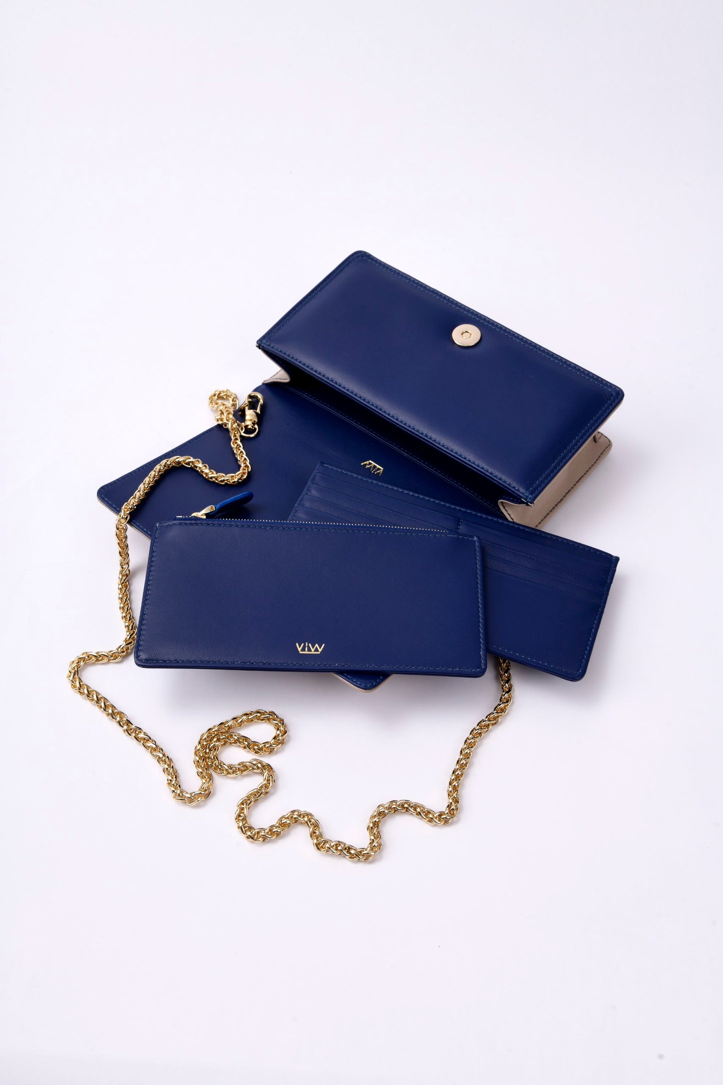 Shoulder Wallet Bag With Mini Clutch