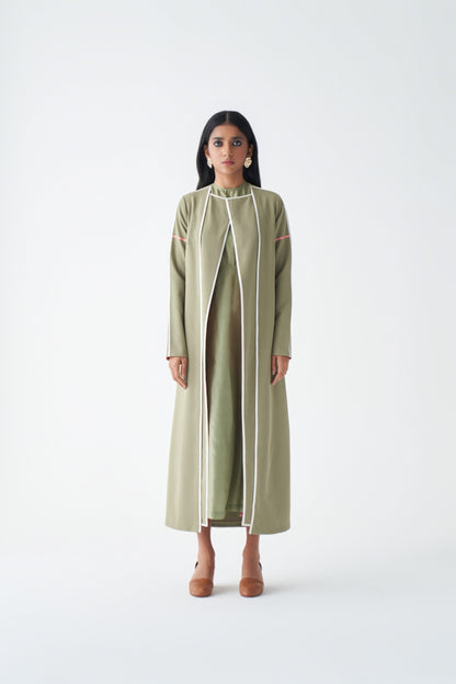 Sage Trench with sleeves-24202