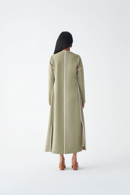 Sage Trench with sleeves-24202
